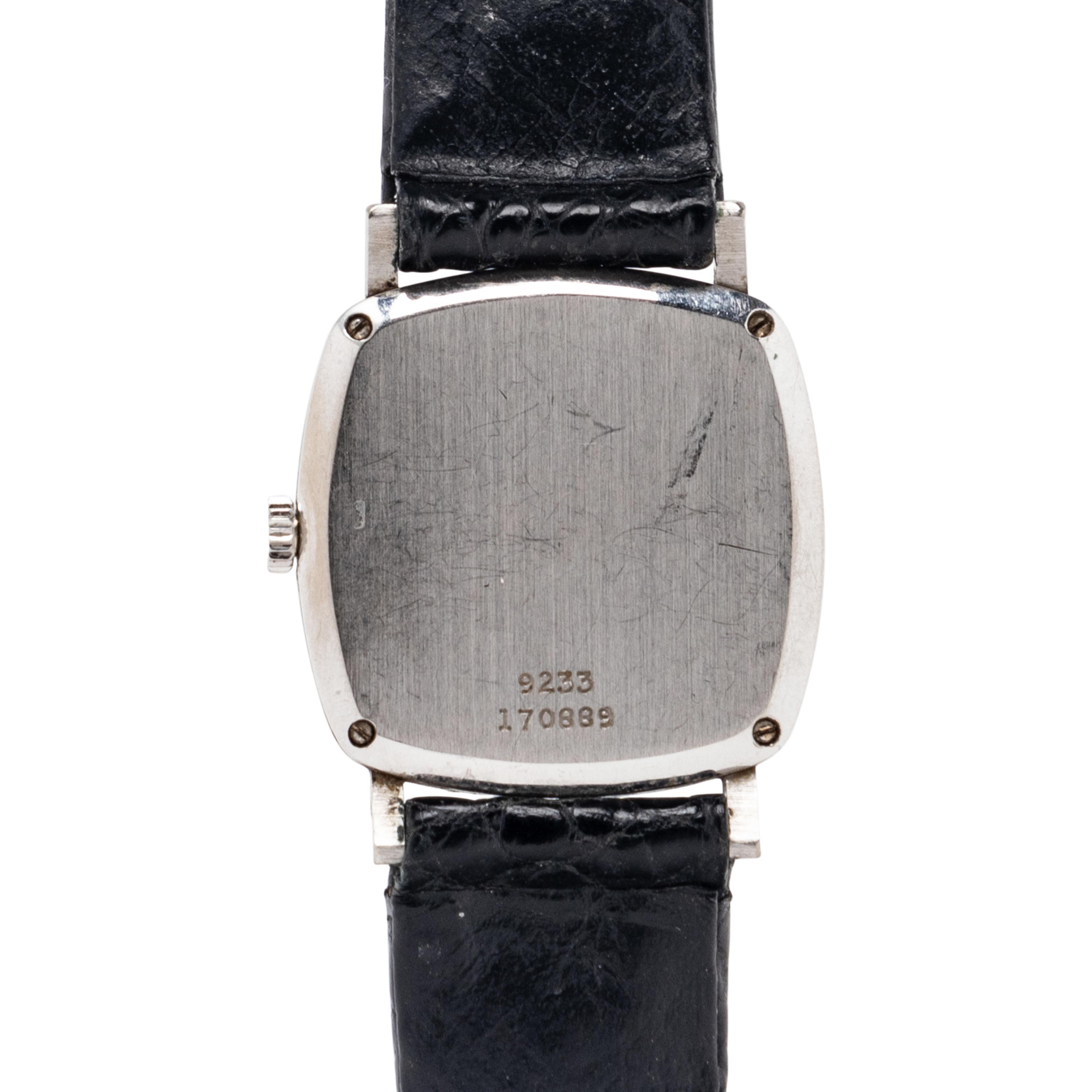 PIAGET, WHITE GOLD AND LAPIS LAZULI WATCH