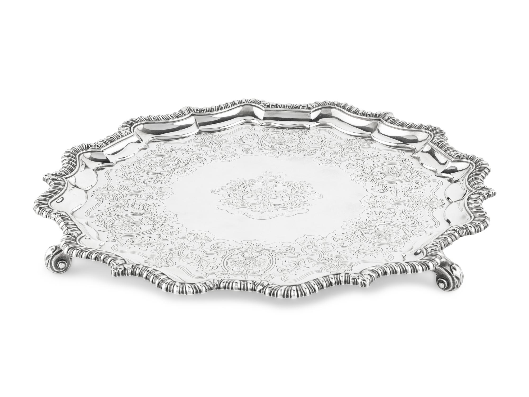 A Paul Storr Silver Tray