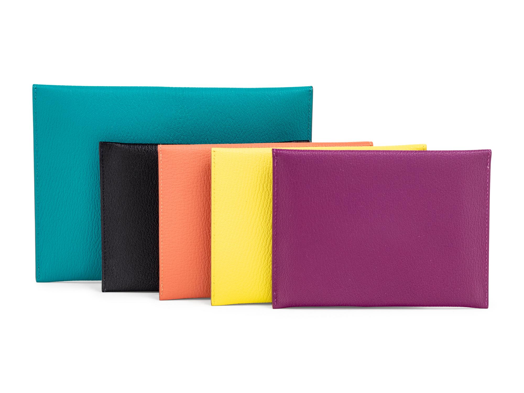 Five Hermès Leather Wallets, 2007-2016
