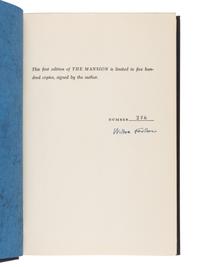 FAULKNER, William (1899-1962). The Mansion . New York: Random House, 1959.