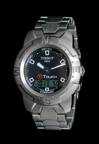 A Stainless Steel "T-Touch" Wristwatch, Tissot,