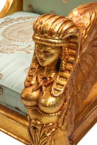 A Pair of Italian Carved Giltwood Armchairs