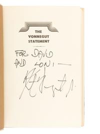 VONNEGUT, Kurt, Jr. (1922-2007). A group of 5 books, 2 inscribed, comprising: