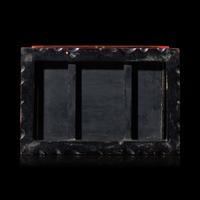 A Chinese Carved Cinnabar Lacquer Two-Door Small Cabinet, Late 19th/20th Century 清末民國 剔紅百寶箱