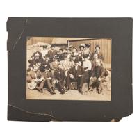 [MINING - NEVADA]. A group of 3 early mining images and a photograph booklet of mining activity in Virginia City, Goldfield, and Rawhide, Nevada, comprising: