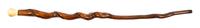 An Ivory Mounted Walking Stick, Height overall 37 1/2 x height of handle 2 inches.