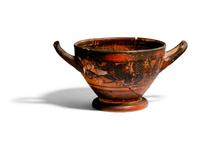 A Greek Black-Figured Skyphos