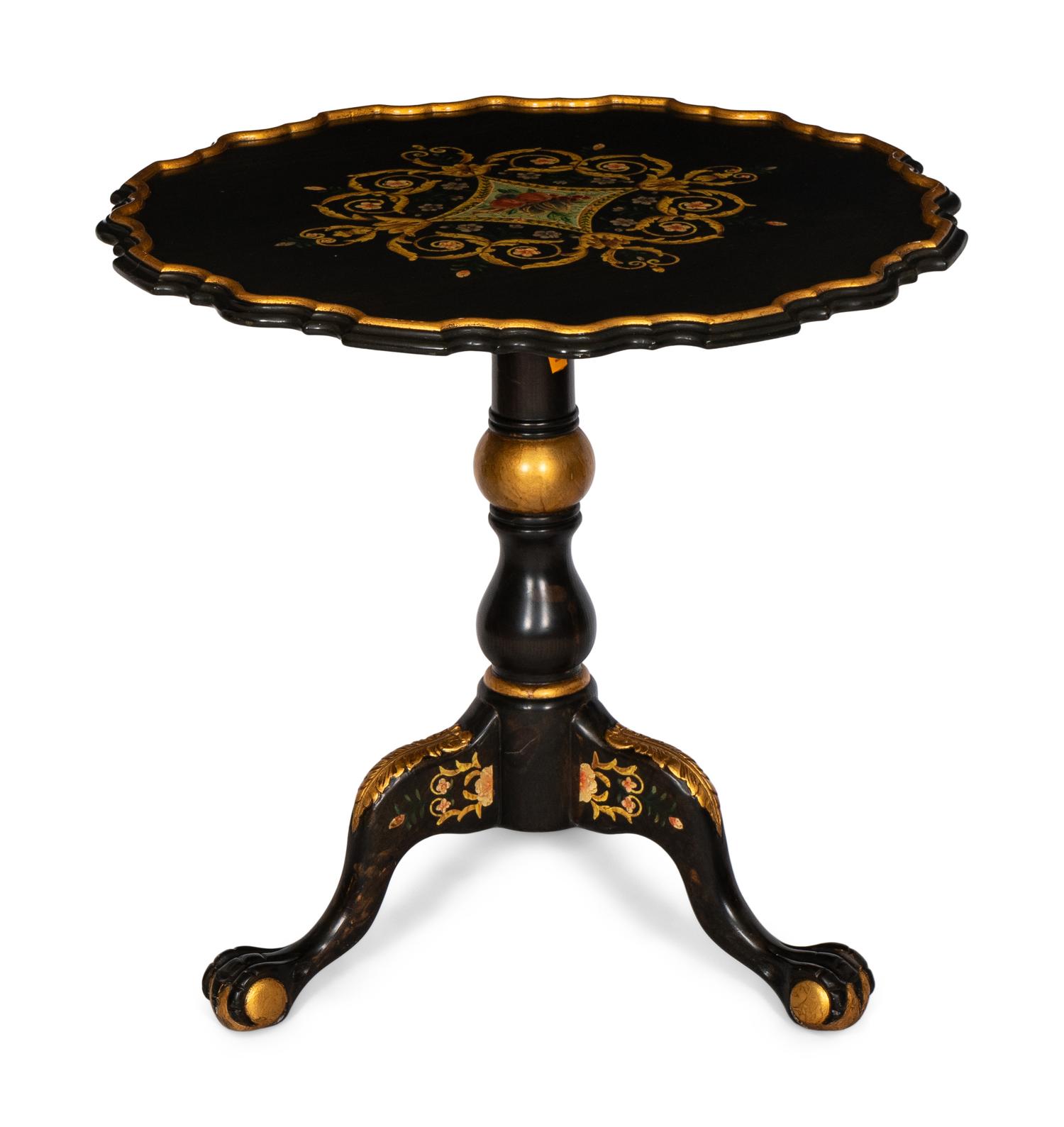 A Victorian Style Painted Side Table
