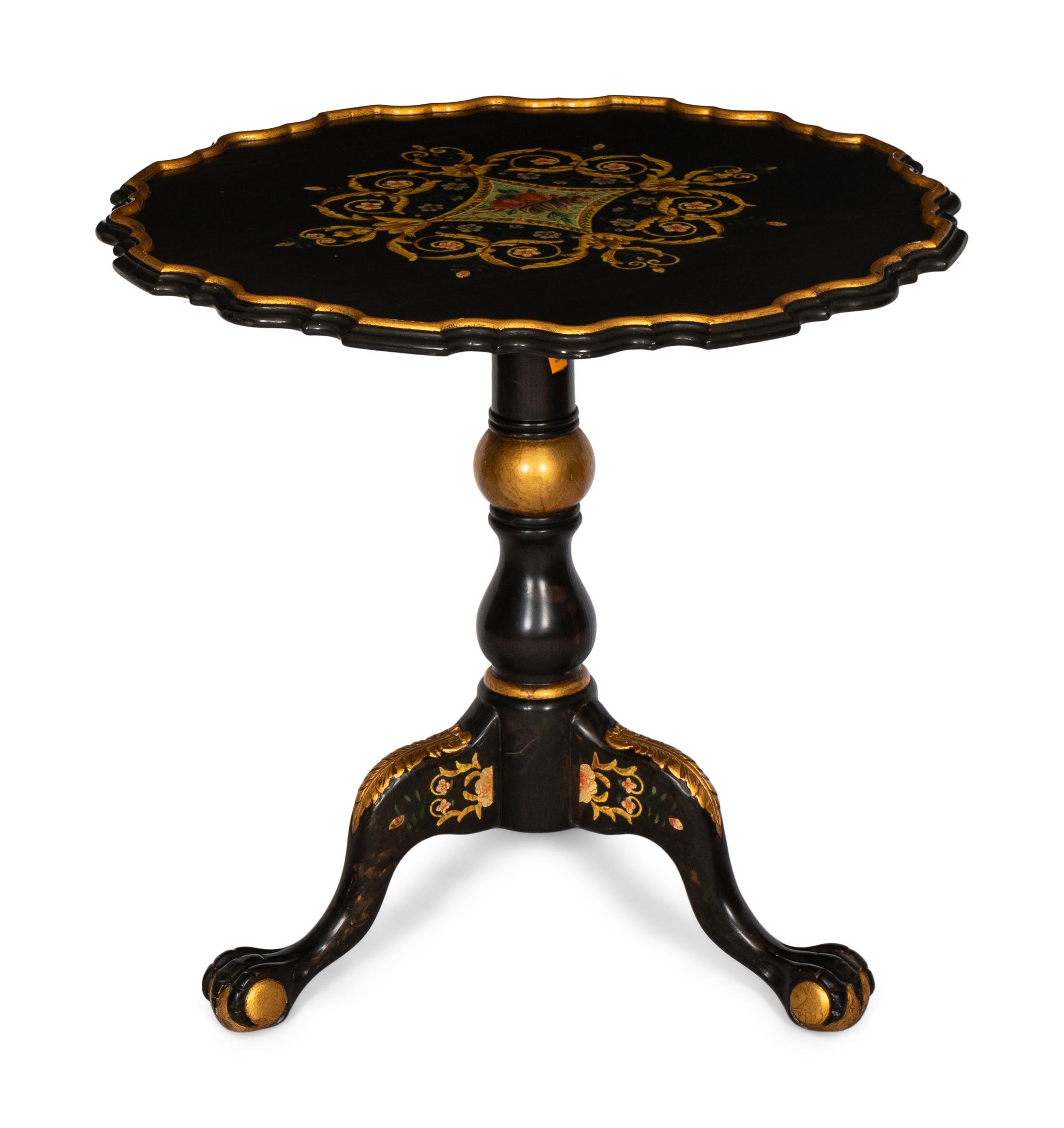 A Victorian Style Painted Side Table