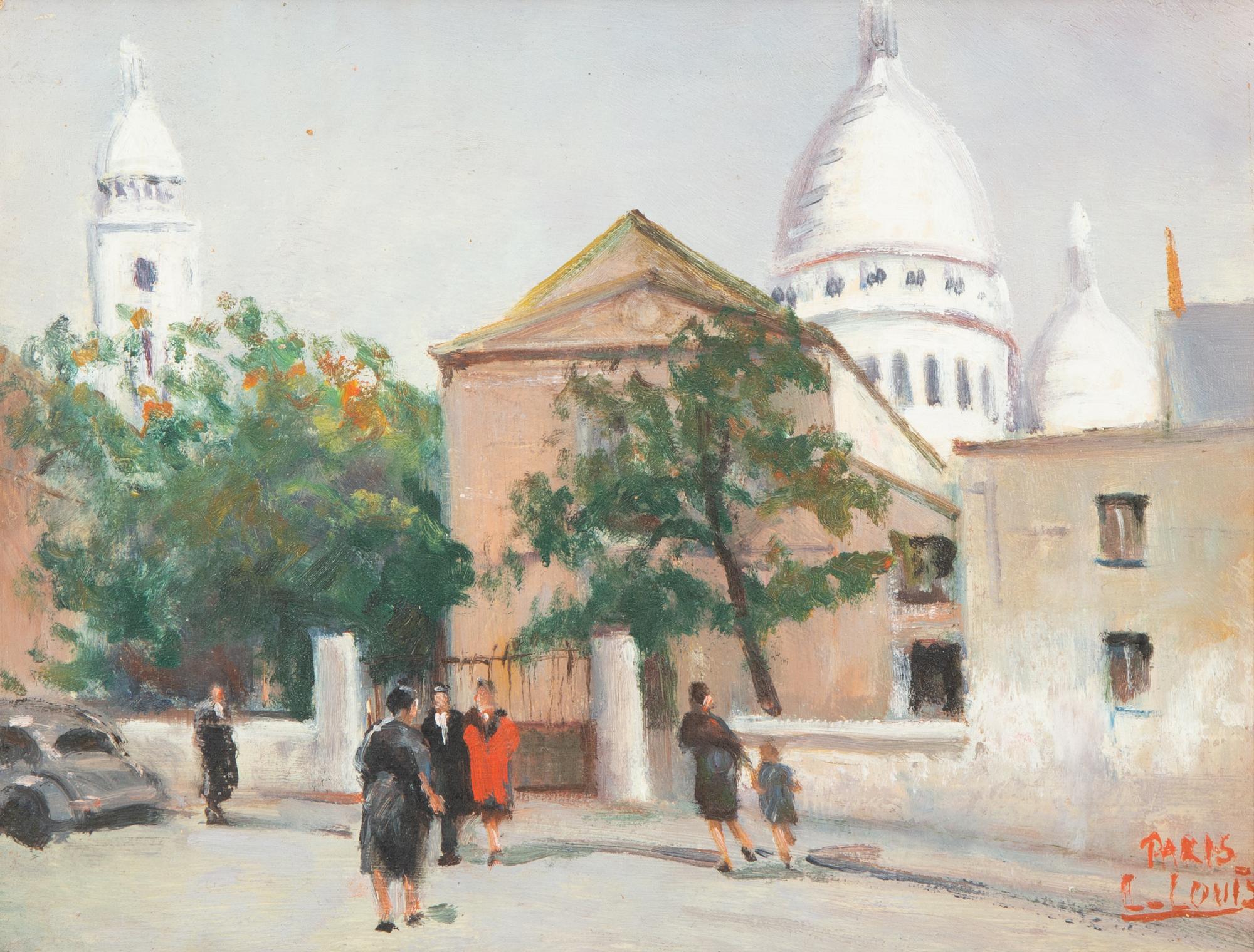 Eighteen Parisian Street Scene Paintings