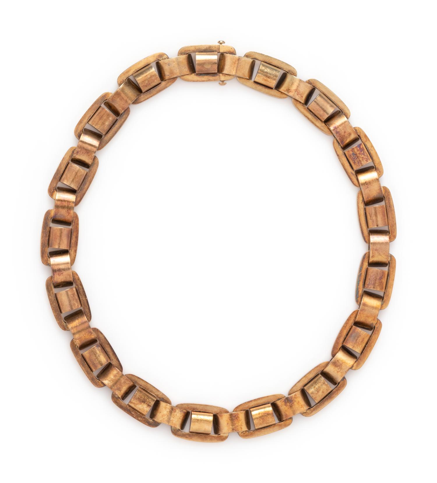 ANTIQUE, GOLD-FILLED NECKLACE