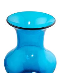 Two Contemporary Blue Glass Articles