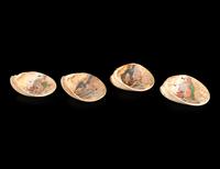 Two Pairs of Japanese Satsuma Shell-Form Games
