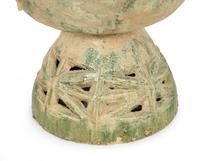 A Han Pottery Phoenix Oil Lamp