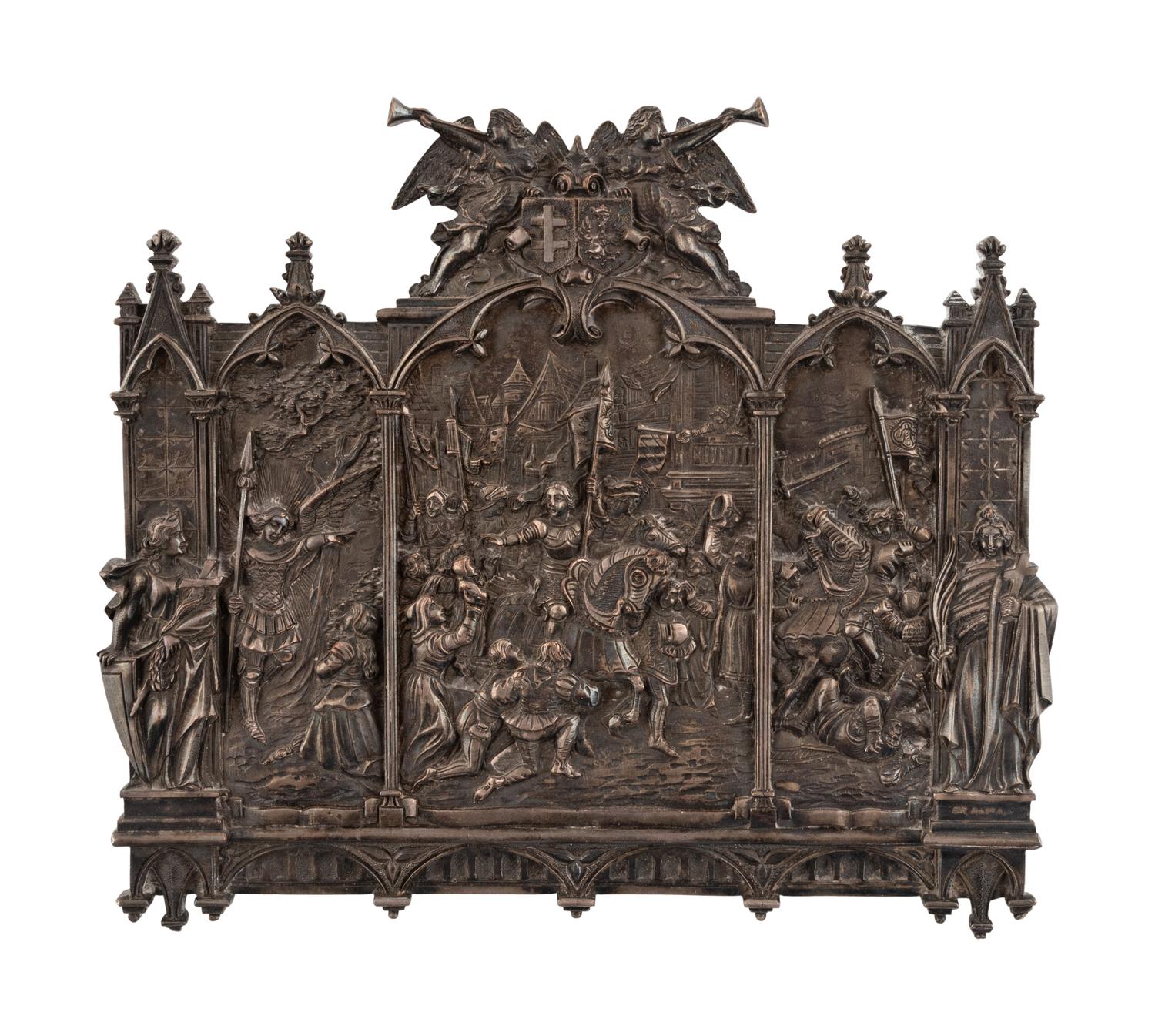 A Cast Metal Relief