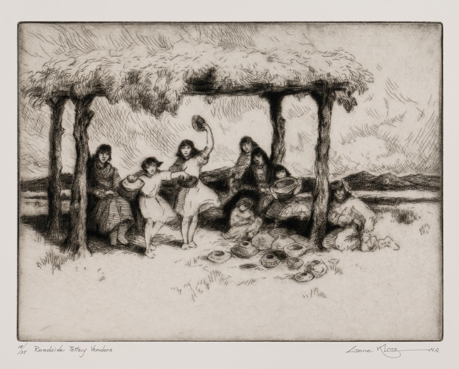 Roadside Pottery Vendors, edition 19/35