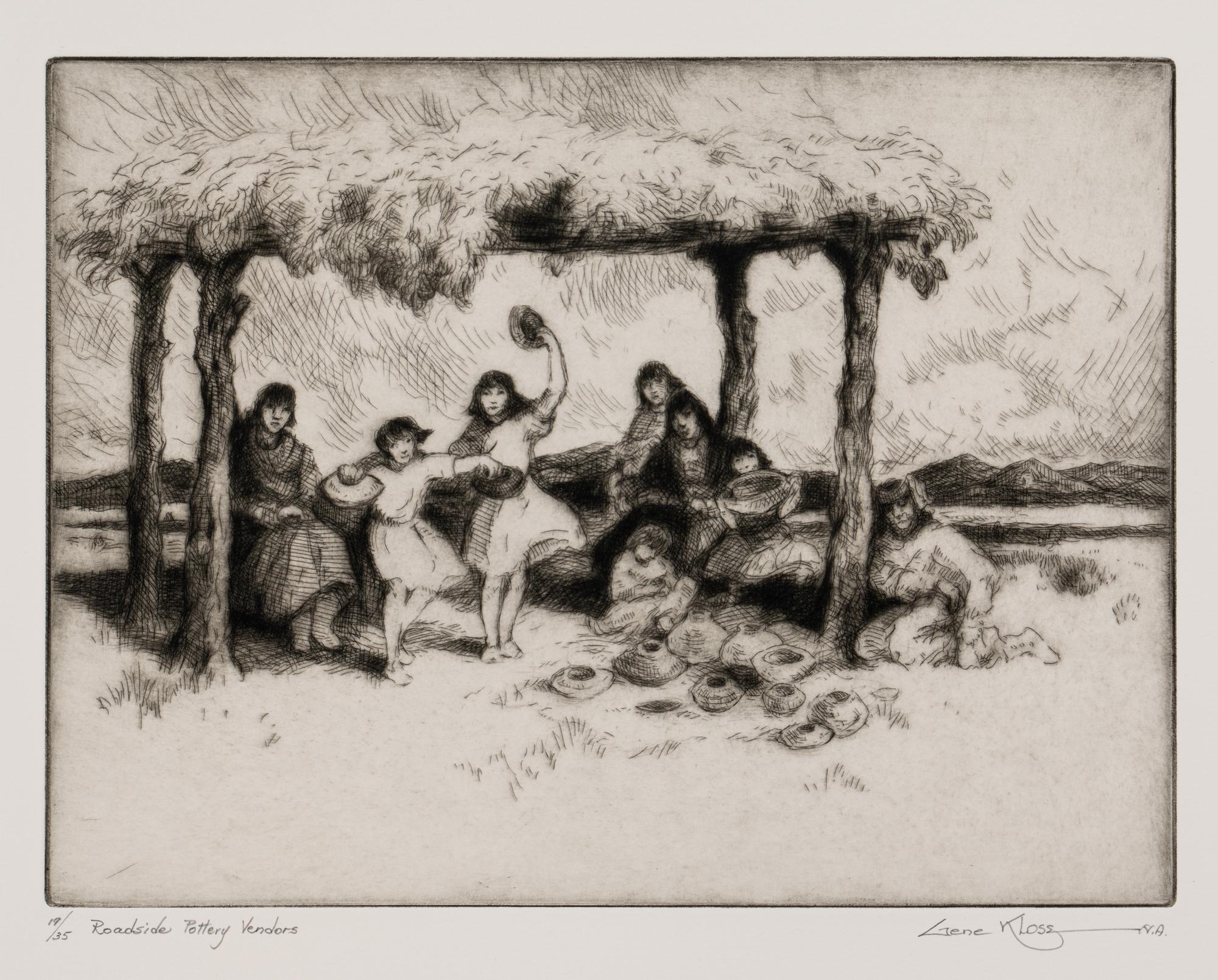 Roadside Pottery Vendors, edition 19/35