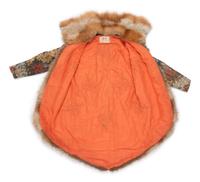 Multicolored Jacquard and Fur Trimmed Coat, 1920s