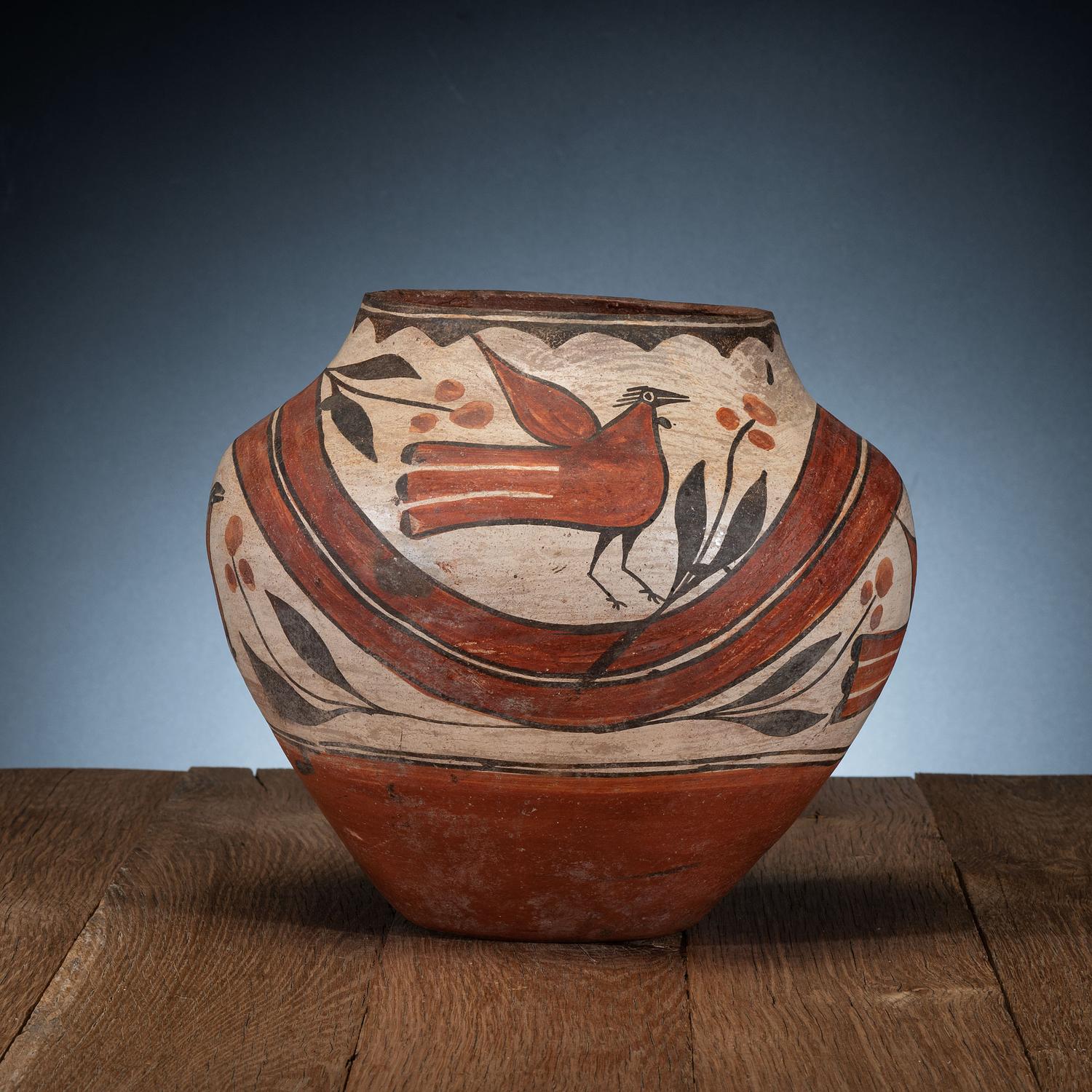Zia Polychrome Pottery Olla