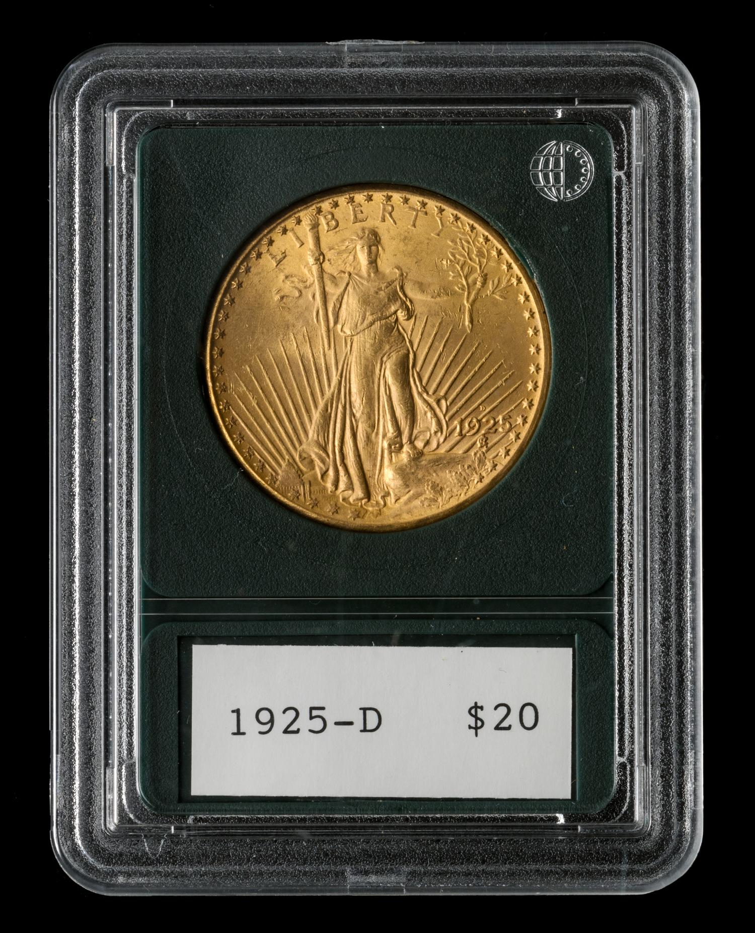 A United States 1925-D St. Gaudens $20 Gold Coin