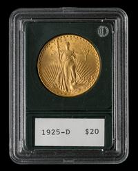 A United States 1925-D St. Gaudens $20 Gold Coin