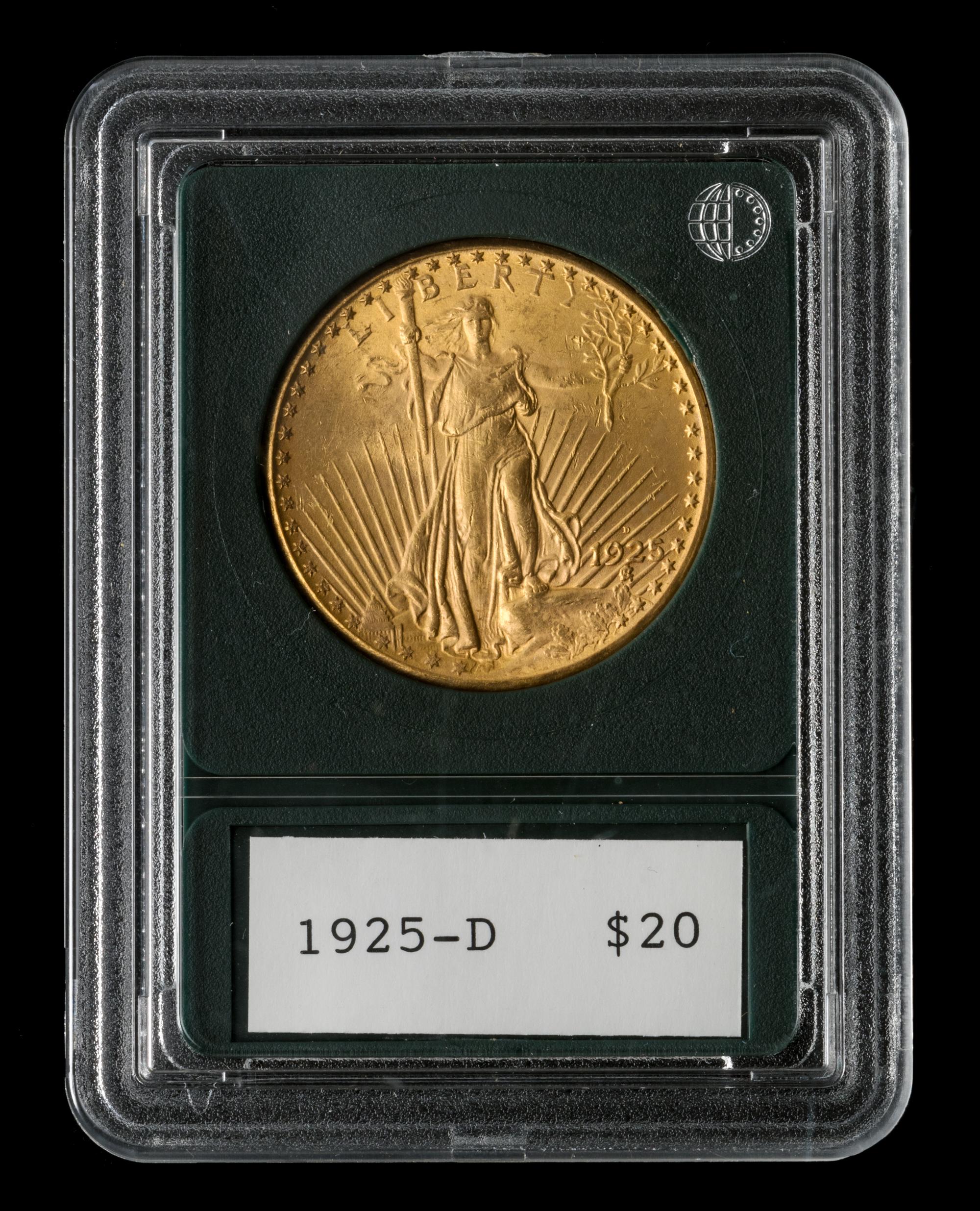 A United States 1925-D St. Gaudens $20 Gold Coin