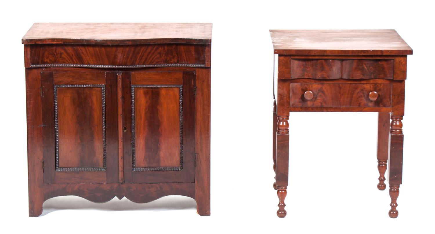 An American Mahogany Cabinet Height of cabinet 29 x width 29 x depth 15 1/2 inches. — MID 19TH CENTURY
