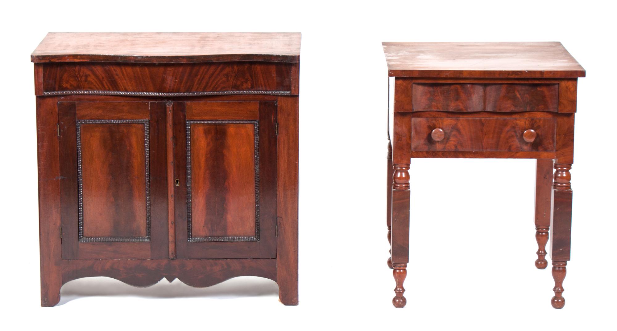 An American Mahogany Cabinet Height of cabinet 29 x width 29 x depth 15 1/2 inches. — MID 19TH CENTURY