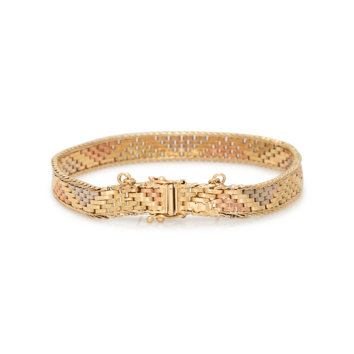 TRICOLOR GOLD BRACELET