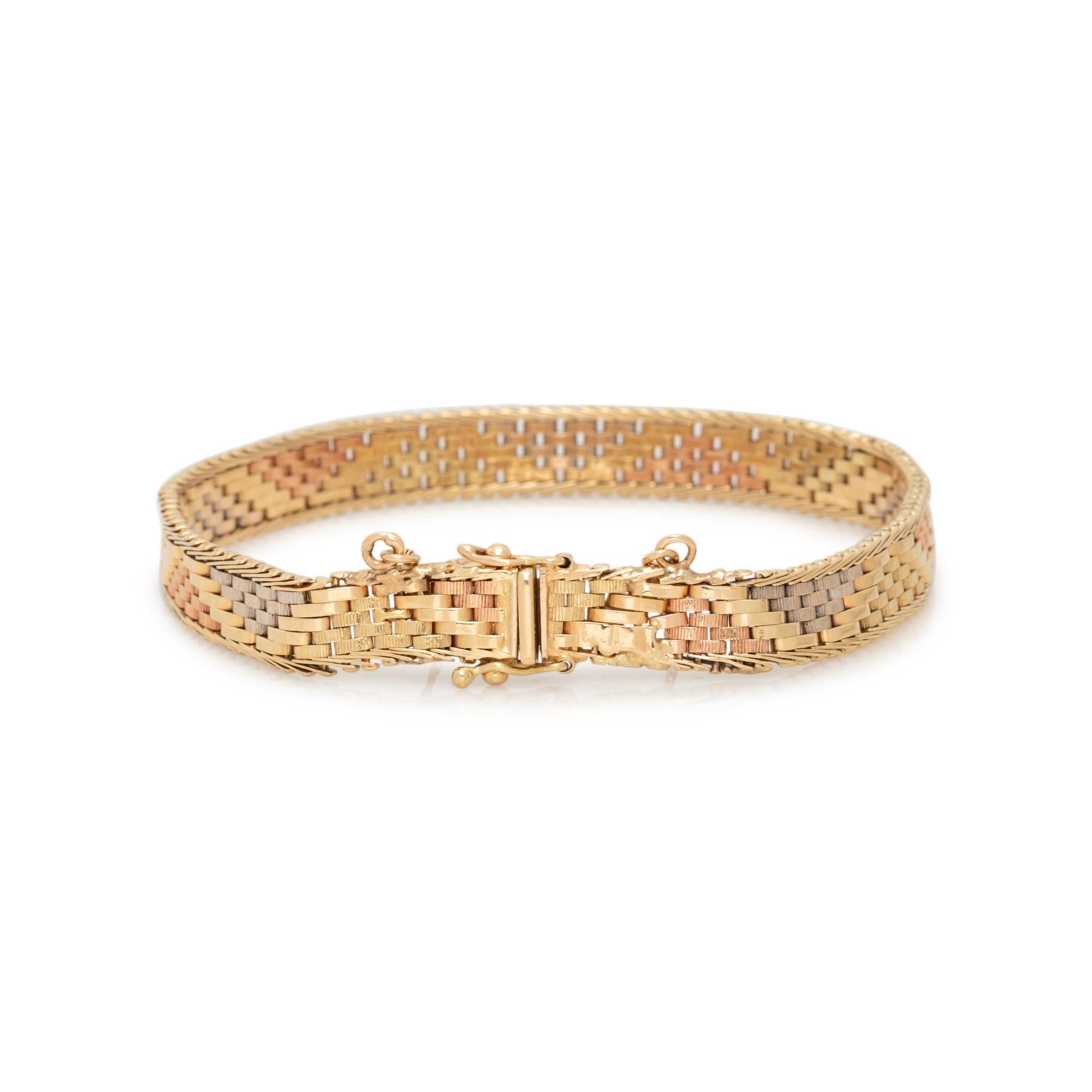 TRICOLOR GOLD BRACELET
