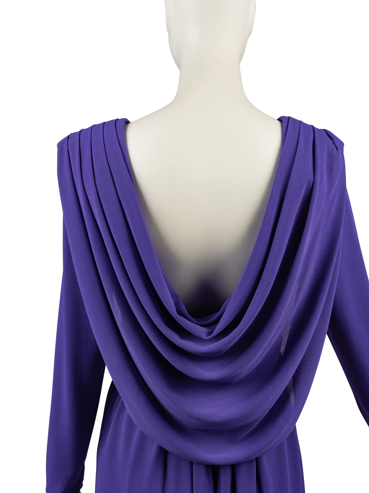 Four Designer Dresses: Estevez, Scaasi, Adolfo, and Bessi, 1970-80s