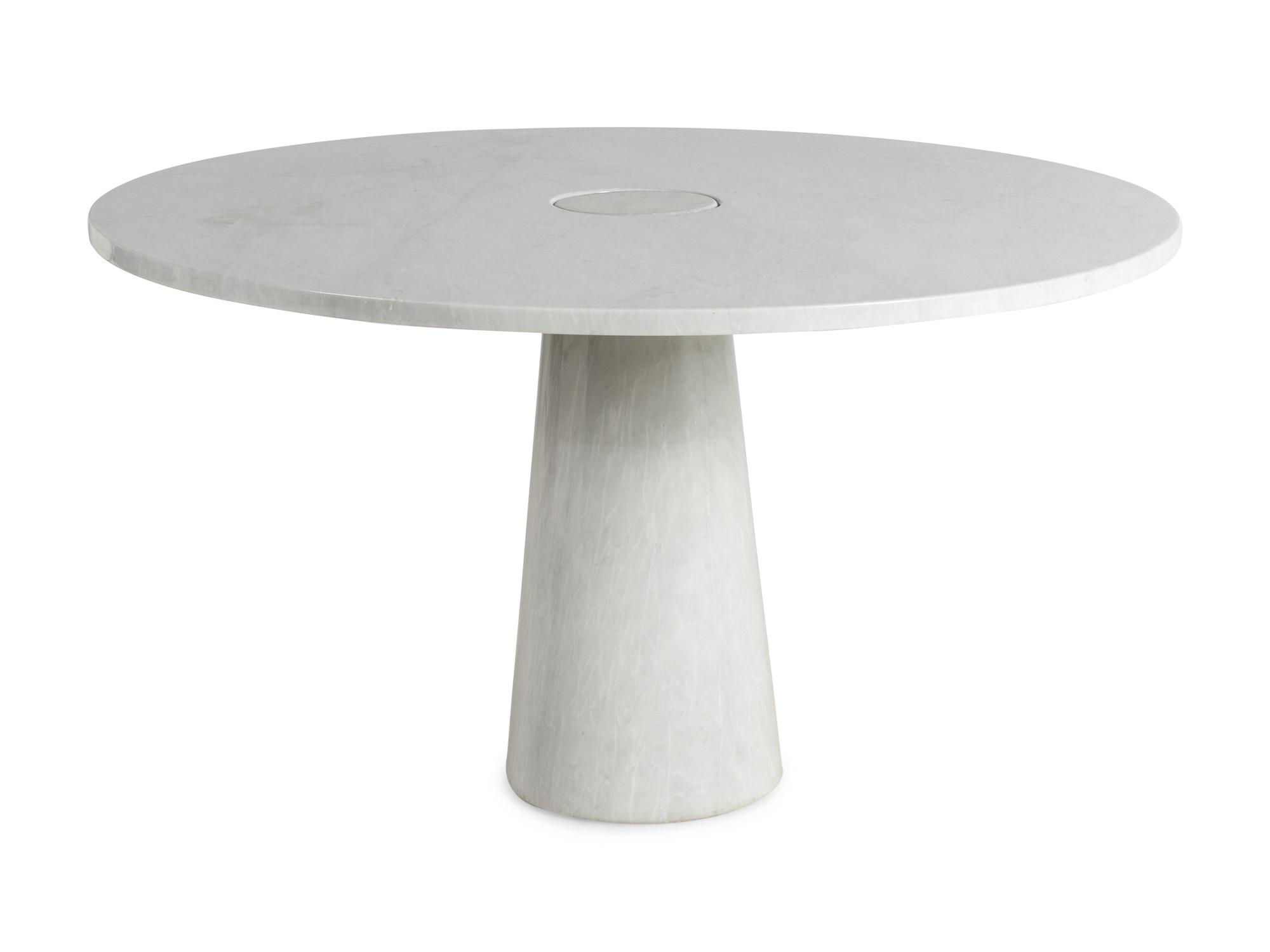 A Marble Pedestal Table