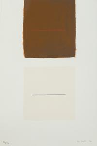 Brown and White Related and Areas Contrasted (two prints from A Poem for Alexander ), 1972