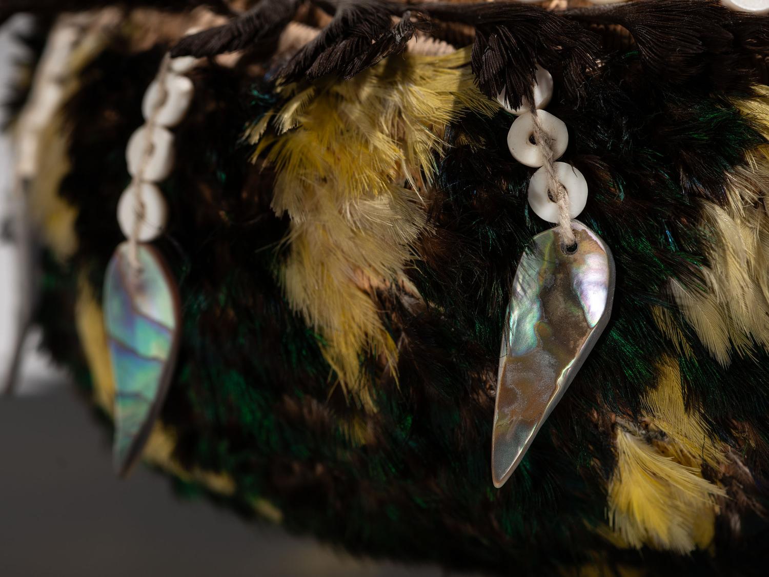 Pomo Gift Basket, with Abalone Shell Drops