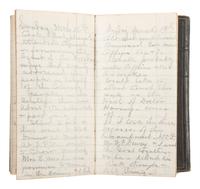[MILITARIA]. A group of 2 post-Civil War diaries from Harland A. Durand, incl. references to Grant's election, Oil City, Native-Americans, and a soldier's suicide. 1866 and 1868.