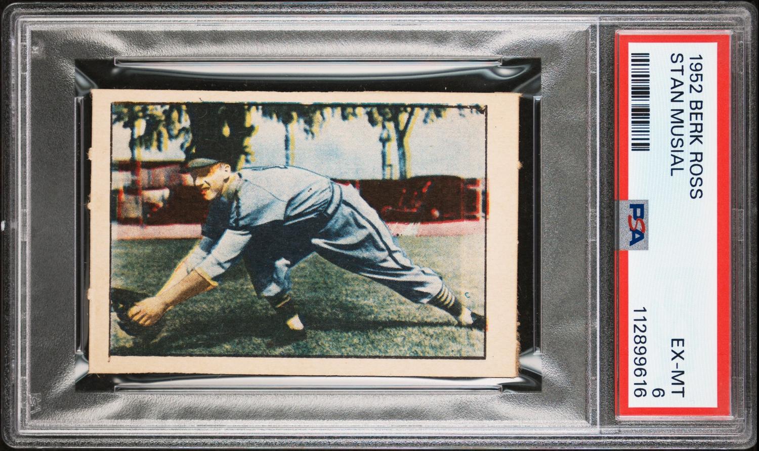 A 1952 Berk Ross Stan Musial Baseball Card (PSA 6 EX-MT)