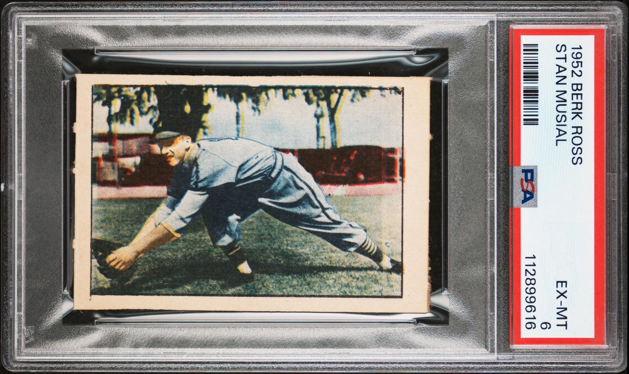 A 1952 Berk Ross Stan Musial Baseball Card (PSA 6 EX-MT)