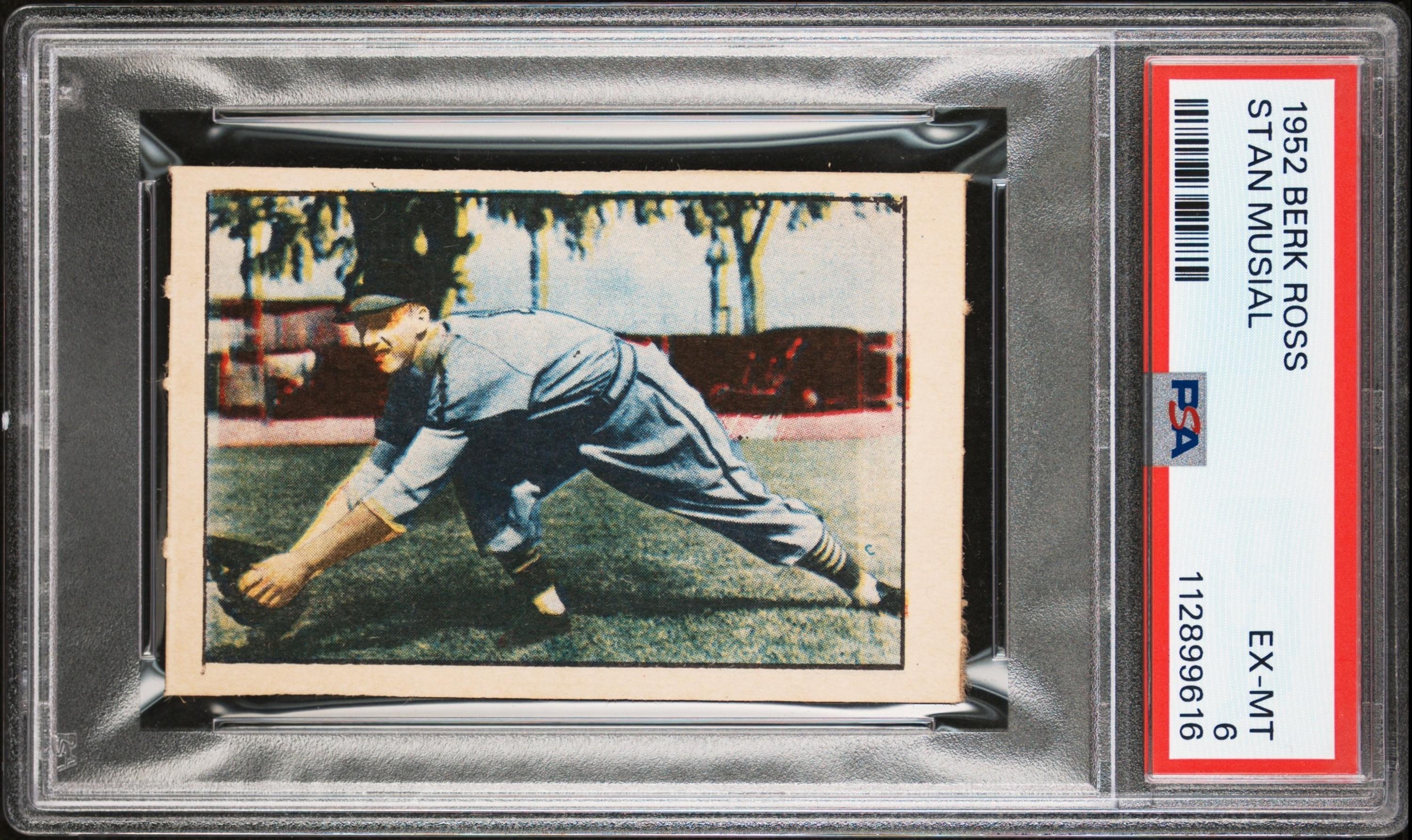 A 1952 Berk Ross Stan Musial Baseball Card (PSA 6 EX-MT)