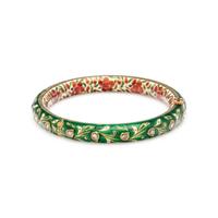 DIAMOND AND ENAMEL BANGLE BRACELET