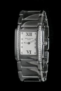 A Stainless Steel and Diamond Ref. 4910/10A Twenty-4 Wristwatch, Patek Philippe,