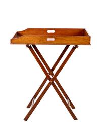 A Georgian Style Butler's Tray on Stand