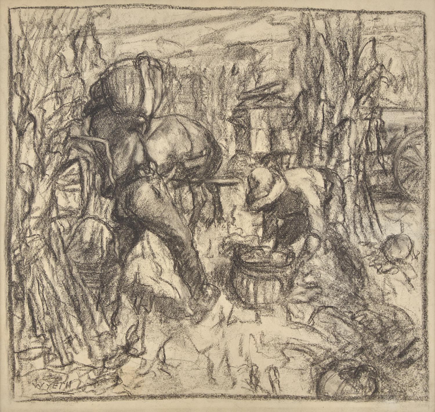 Untitled (Farm Scene) , c. 1938-42