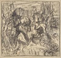 Untitled (Farm Scene) , c. 1938-42