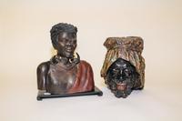 Two Decorative Articles Depicting Moorish Figures. Height of first 8 inches.