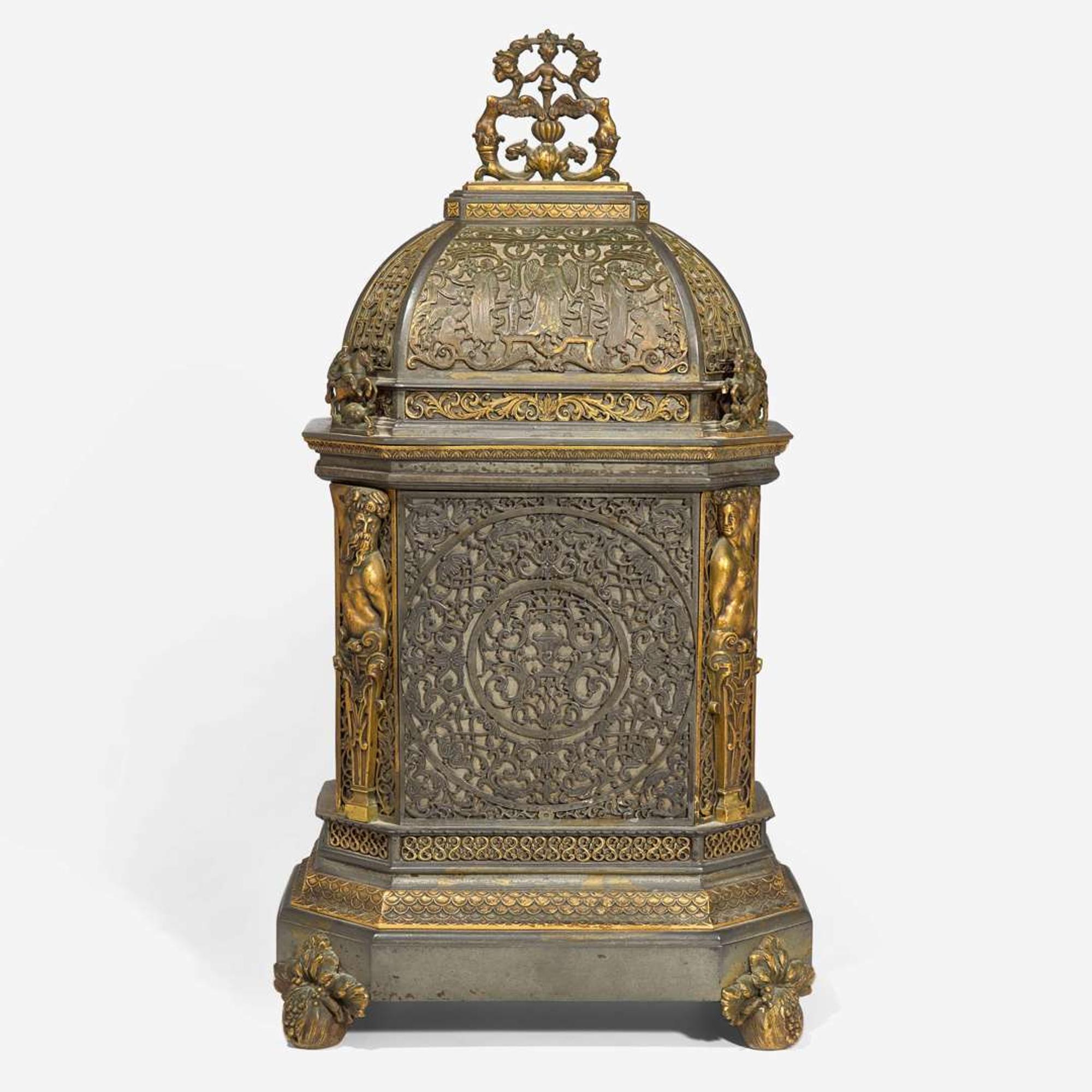 A Renaissance Revival gilt and patinated bronze clock Edward F. Caldwell & Co. (active 1895-1959), New York, NY, early 20th century