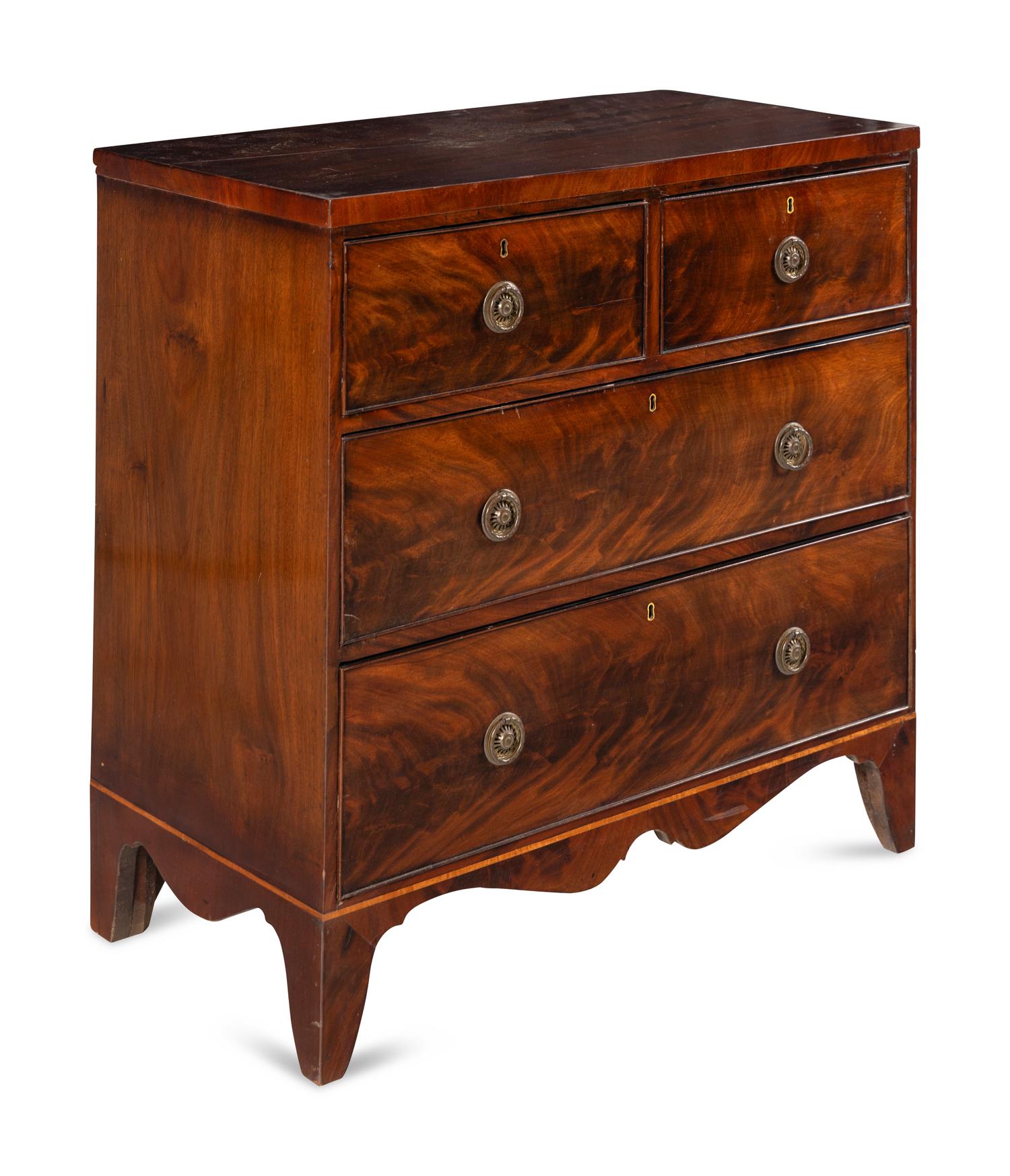 A Regency Style Mahogany Chest of Drawers