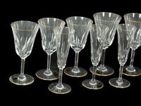 A Saint-Louis Glass Stemware Service
