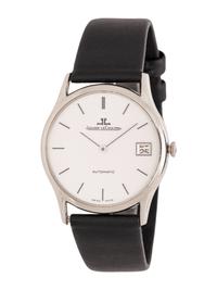 JAEGER-LECOULTRE, STAINLESS STEEL WATCH WITH DATE AND JLC BUCKLE