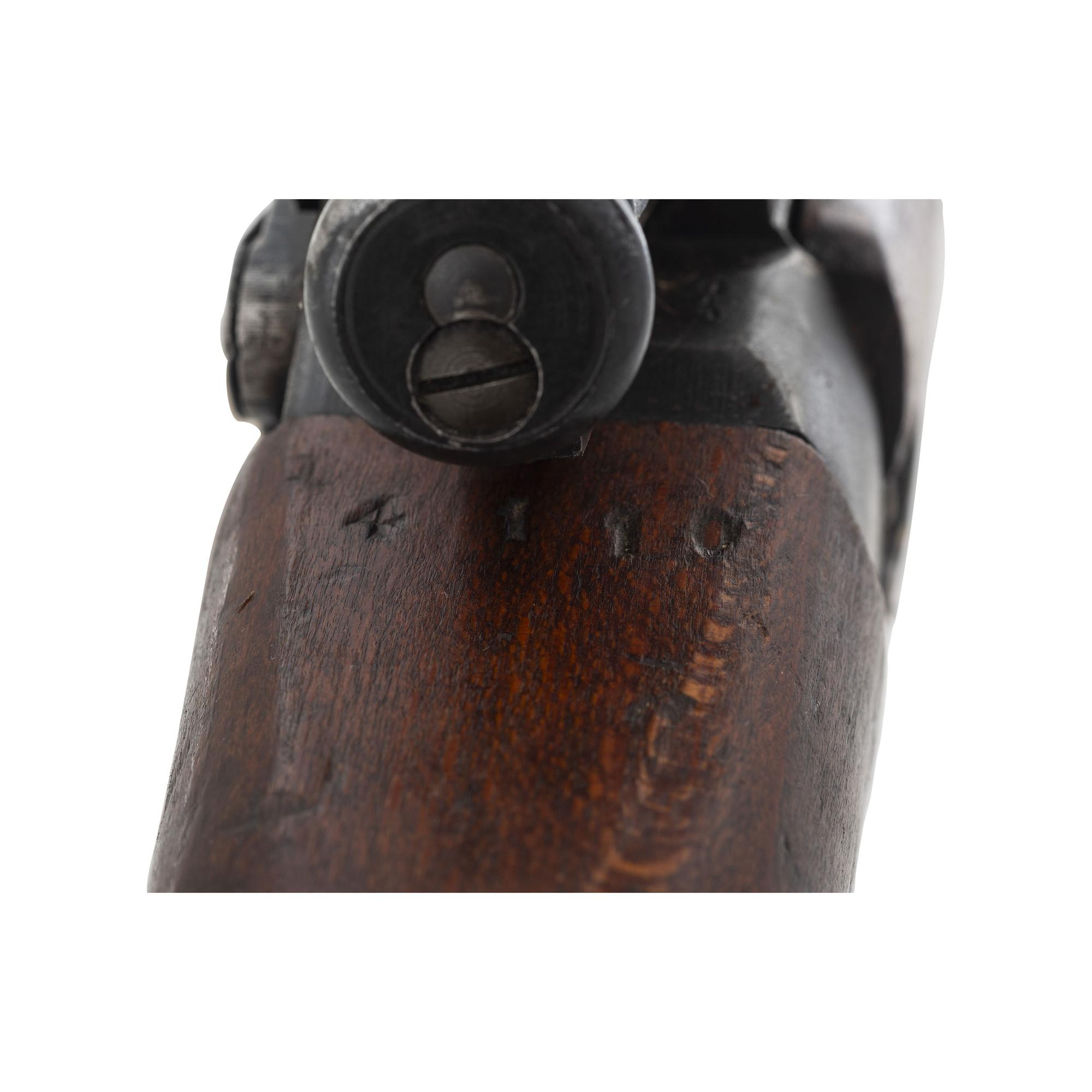 ** WWII-era Enfield R.O.F.M. No.4 Mk.1 Rifle in Sniper Configuration with Accessories and Scope
