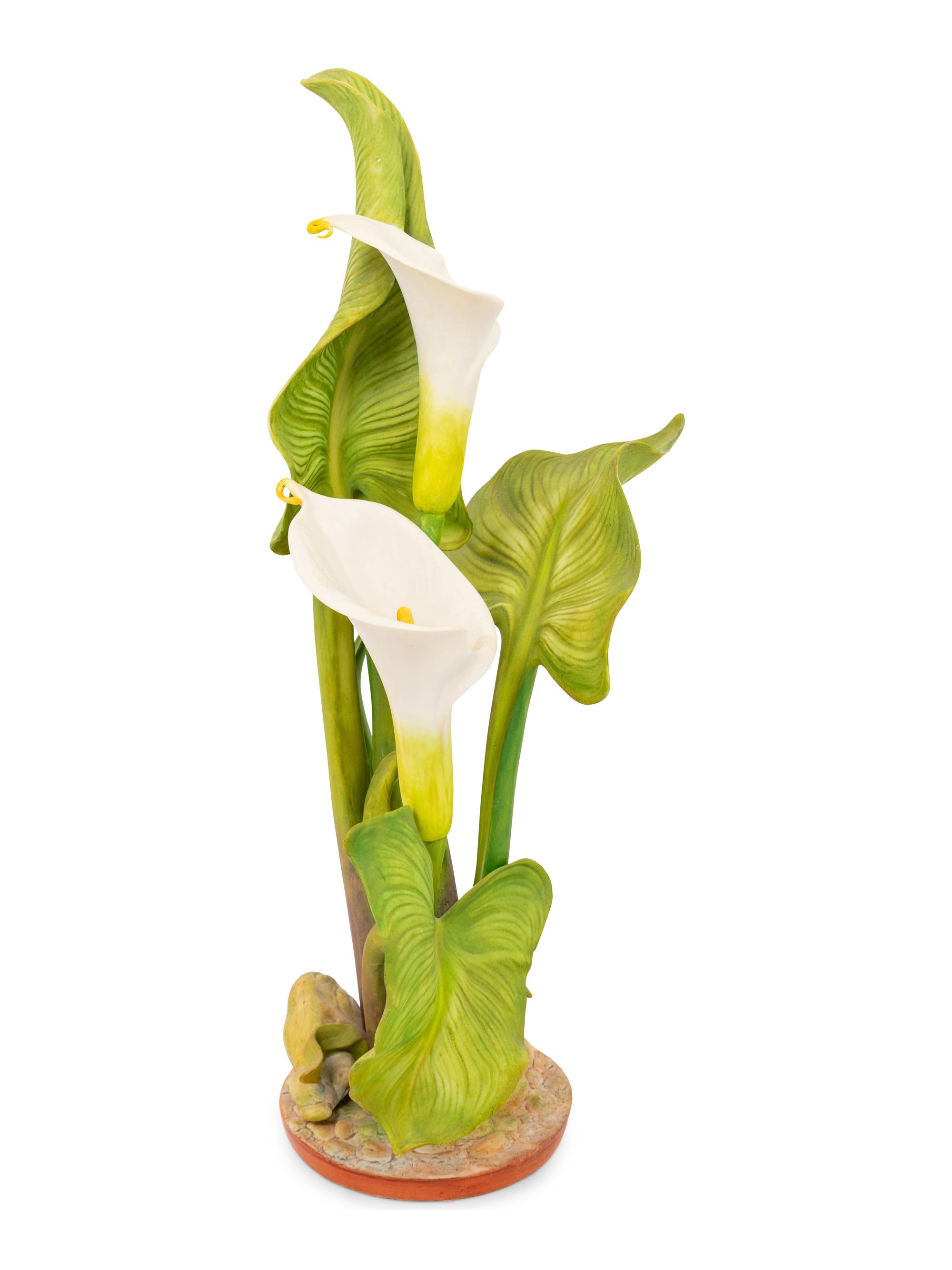 A Cybis Porcelain Calla Lily Group